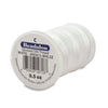 Beadalon 0.27mm White Silk Thread Size C (920ft)
