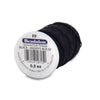 Beadalon 0.38mm Black Silk Thread Size FF (276ft)