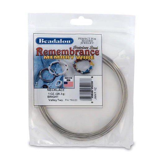 Remembrance Memory Wire, Round, Necklace - The Bead Chest