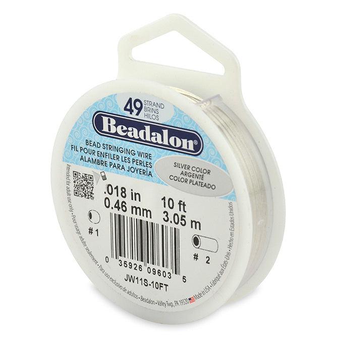 Beadalon Rijgdraad 49-Strand .24 x 10' verguld, Zilver PLT Beadalon Rijgdraad 49-Strand .24 x 10' verguld, Zilver PLT