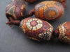 Antiqued Tibetan Agate Oval Beads (27x18mm) - The Bead Chest