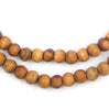 Round Olive Wood Beads from Bethlehem (6mm)