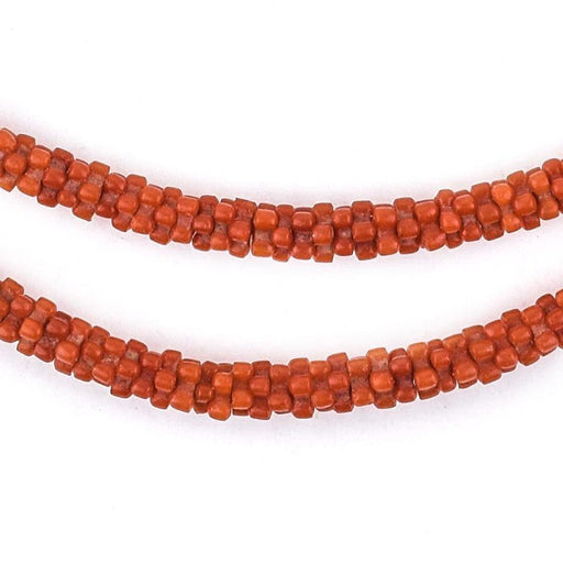 Crimson Red Star Snake Beads - The Bead Chest