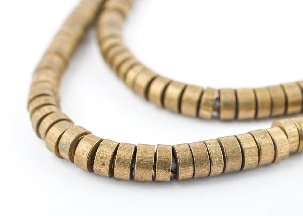 Brass Snake Disk Beads (5mm) - The Bead Chest