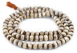 Grey Round Bone Mala Beads (12mm) - The Bead Chest
