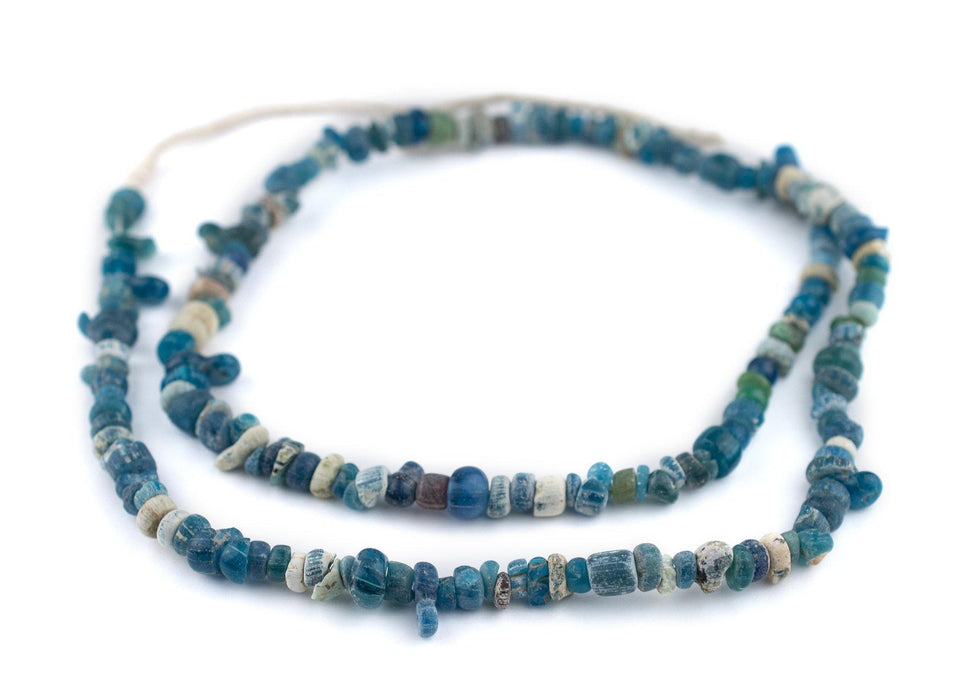 Blue Ancient Djenne Nila Glass Beads (8mm) - The Bead Chest