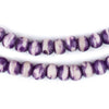 Purple Rustic Bone Mala Beads (8mm)