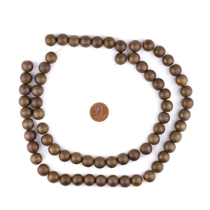 Copper Round Hematite Beads (12mm) - The Bead Chest