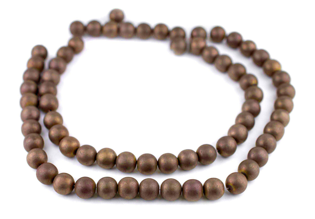 Copper Round Hematite Beads (12mm) - The Bead Chest