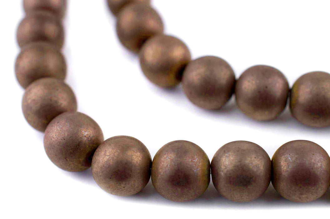Copper Round Hematite Beads (12mm) - The Bead Chest