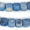 Blue Cylindrical Bone Beads (18mm)