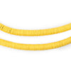 Yellow Vinyl Phono Record Beads (6mm)