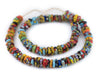House Medley Fused Rondelle Recycled Glass Beads (11mm) - The Bead Chest
