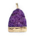 Purple 24k Gold Druzy Agate Pendant - The Bead Chest