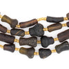 Brown Roman Glass Bangle Beads