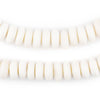 White Bone Mala Disk Beads (12mm)