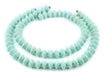 Mint Green Bicone Natural Wood Beads (10x15mm) - The Bead Chest