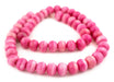 Pink Rustic Bone Beads (14mm) - The Bead Chest