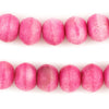 Pink Rustic Bone Beads (14mm)