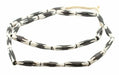 Inverted Zig-Zag Batik Bone Beads (Elongated) - The Bead Chest