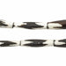 Inverted Zig-Zag Batik Bone Beads (Elongated) - The Bead Chest