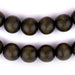 Olive Green Round Natural Wood Beads (14mm) - The Bead Chest