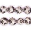 Artisanal Ethiopian Silver Eye Beads (16mm)