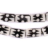 Doodle Design Batik Bone Beads (Rectangular)