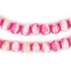 Pink Rustic Bone Mala Beads (10mm)