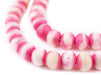 Pink Rustic Bone Mala Beads (10mm) - The Bead Chest