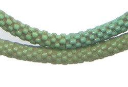 Green Star Snake Beads (6mm) - The Bead Chest