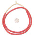 Glass Snake Beads, Coral Color (6mm) - The Bead Chest