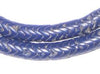 Glass Snake Beads, Navy  Blue Color (9mm)
