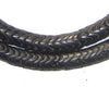Black Glass Snake Beads (9mm)