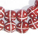 Red Terracotta French Cross Beads (14mm) - The Bead Chest
