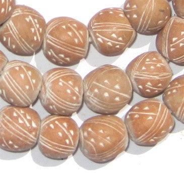 Natural Terracotta Beads - The Bead Chest