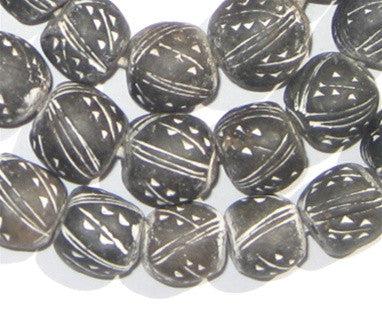 Black & White Terracotta Beads - The Bead Chest