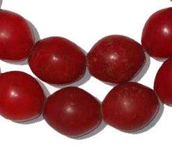 Red Tomato Beads (25x20mm) - The Bead Chest