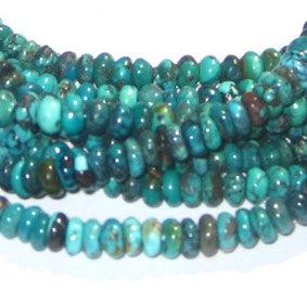 Turquoise Rondelle Beads (3x5mm) - The Bead Chest