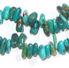 Turquoise Beads, Graduated Teardrop, Flat