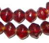 Garnet-Red Vaseline Beads