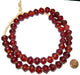 Garnet-Red Vaseline Beads - The Bead Chest