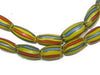Rainbow Striped Watermelon Chevron Beads - The Bead Chest