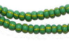 Green & Yellow Chevron Beads (4mm)