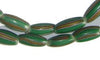 Yellow Green Striped Watermelon Chevron Beads