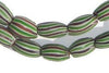 Green Brown Striped Watermelon Chevron Beads