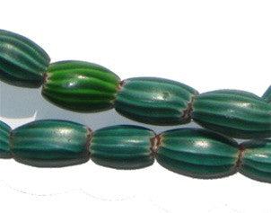 Large Striped Watermelon Chevron Beads - The Bead Chest