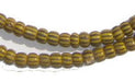 Amber & Black Ghana Chevron Beads (Small) - The Bead Chest