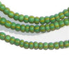 Green & Yellow Chevron Beads (4mm)
