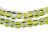 Blue, Green & Yellow Chevron Beads